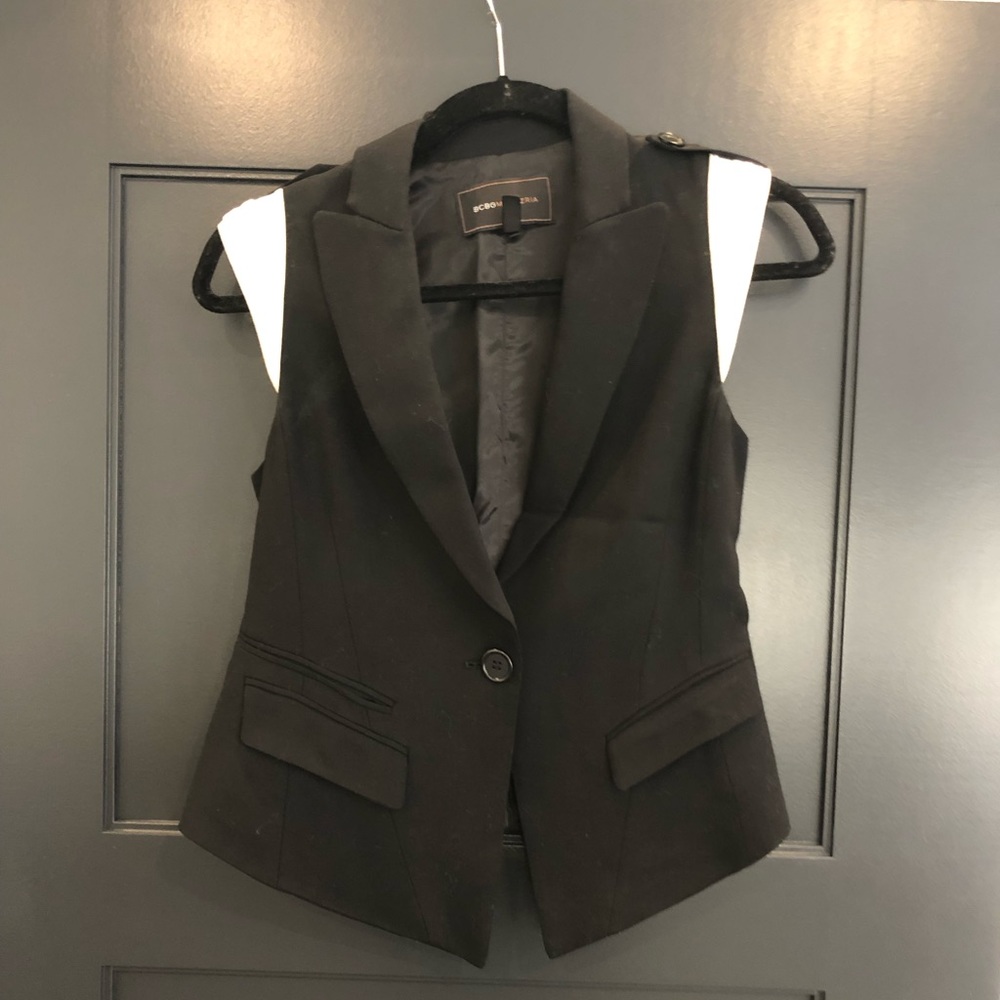 Maxazria Black Vest